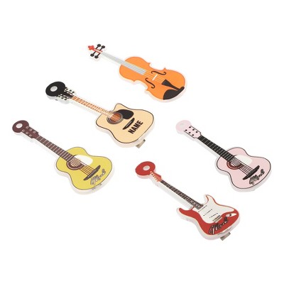 Unique Bargains Women's Elegant Guitar Hair Clips Multicolor 5 Pcs