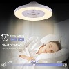 HUMHOLD 24 Inch Smart Modern Ceiling Fan with Lights and Remote/APP Control - 3 of 4