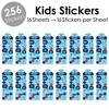 Big Dot of Happiness Shark Zone - Jawsome Shark Birthday Party Favor Kids Stickers - 16 Sheets - 256 Stickers - 2 of 4