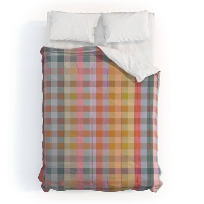 Deny Designs 3pc Full/Queen Ninola Design Charming Nostalgia Gingham Comforter and Sham Set