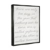 Stupell Industries Motivational Yesterday & Tomorrow Phrase Framed Canvas - 3 of 3