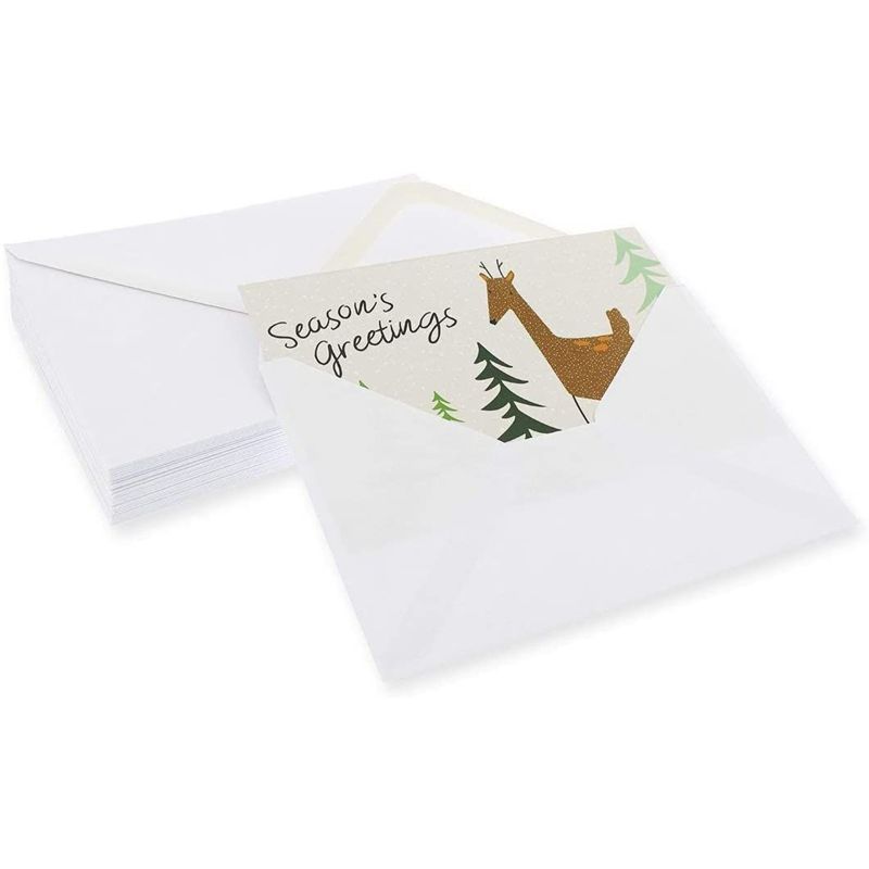 Sustainable Greetings 36-Pack Merry Christmas Greeting Cards and Envelopes, Cute Animals Designs (4 x 6 In), 5 of 7