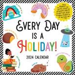 TF Publishing 2024 Wall Calendar 12"x12" Every Day's A Holiday