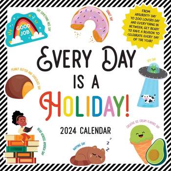 TF Publishing 2024 Wall Calendar 12"x12" Every Day's A Holiday