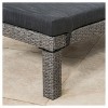 Puerta Set of 2 Wicker Chaise Lounge: Weather-Resistant Iron Frame & Gray Cushions - Christopher Knight Home - 3 of 4