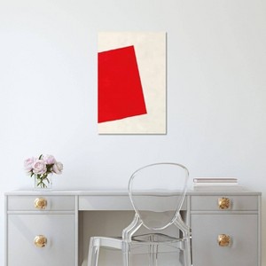 iCanvas Modern Art Red Square (After Albers) by 5by5collective Canvas Print Wall Art - 1 of 3