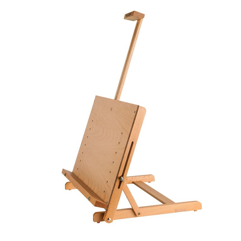 MEEDEN Large Drawing Board Easel, Solid Beech Wooden Tabletop H-Frame Adjustable Easel Artist Drawing & Sketching Board, Holds Canvas up to 23" high, 3 of 6