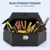 39 Inch Aluminum Utility Trailer Tongue Tool Box Wide Utility Trailer Tongue Tool Box RV Storage - 4 of 4