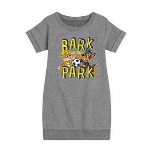 Girls' - Paw Patrol - Bark In The Park Graphic Short Sleeve Fleece Dress - 1 of 4