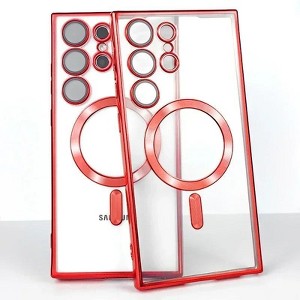 Entronix [Magnetic] Case Compatible with Galaxy S25 Ultra - [Clear Back] Luxury Glossy Cover - 1 of 4