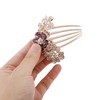 Unique Bargains Women's Three Flowers Hair Insert Comb 1 Pc - 3 of 3
