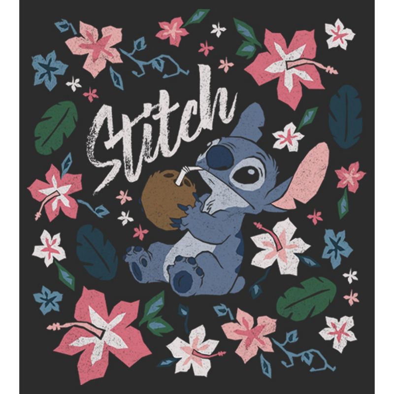 Women's Lilo & Stitch Flowers and a Coconut T-Shirt, 2 of 5