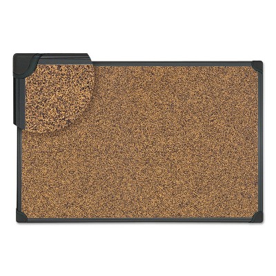 UNIVERSAL Tech Cork Board 24 x 18 Cork Black Frame 43021