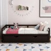 NicBex Twin to King Size Daybed with Trundle Wooden Day Bed Frame Extendable Daybed for Living Rooms and Bedrooms - image 3 of 4