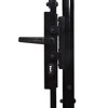 vidaXL Fence Gate Single Door with Arched Top Steel 39.4"x39.4" Black - 4 of 4
