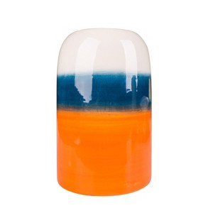 Beachcombers Ceramic Stripe Buoy Vase - 1 of 1
