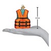 Old World Christmas Blown Glass Ornament for Christmas Tree, Life Jacket - 4 of 4