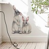 Two Cute Rabbits Children's Room Wall Stickers - Removable, Colorful, PVC, Animal Themed, Home Decoration - 4 of 4