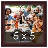 PosterPalooza | Square Linear Brown Picture Frame - UV Acrylic, Foam Board Backing, Hanging Hardware - 2 of 4