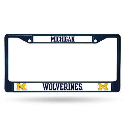 NCAA Michigan Wolverines Colored Chrome Frame