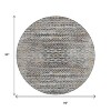 Gray And Beige Moroccan Washable Indoor Outdoor Area Rug - 3 of 4