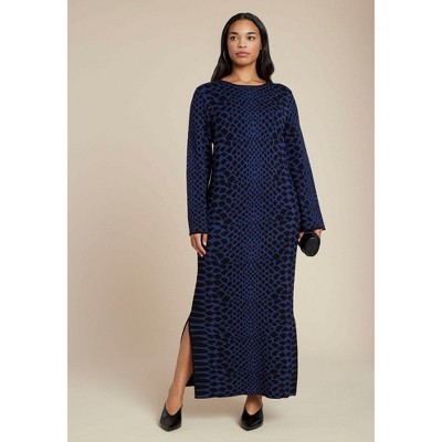 ELOQUII Wide Sleeve Sweater Dress