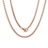 Steeltime Men's stainless steel round box chain necklace. Color Options: Silver, Gold, Rose Gold. Size Options: 16", 18", 24", 30" - 3 of 3