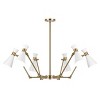 Shiraz 6 Light 56.5 Inch Metal Chandelier - Brass - Safavieh. - image 4 of 4