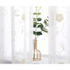Garvee Floral Embroidered Semi Sheer Curtains Voile Grommet Farmhouse Window Treatments Set, 2 Panels - 3 of 4