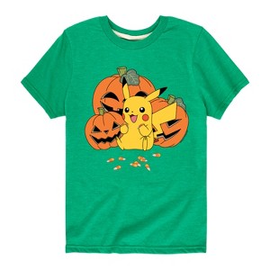 Boys' - Pokémon - Pumkin Halloween Short Sleeve Graphic T-Shirt - 1 of 4