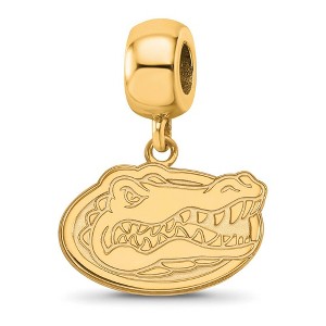 Black Bow Jewelry 14k Yellow Gold Plated Sterling Silver Florida Gators NCAA Bead Charm - 1 of 4