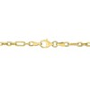 EVERLY JEWELRY | Yellow Plated Sterling Silver 3mm Figaro Rolo Anklet, 9 inch - 2 of 4