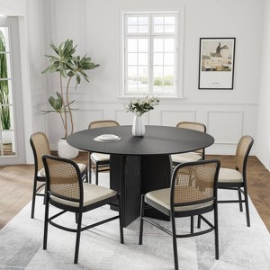 Dovelina Dining Table Modern Wood Kitchen Table Dining Room Table for 6 People - 1 of 4