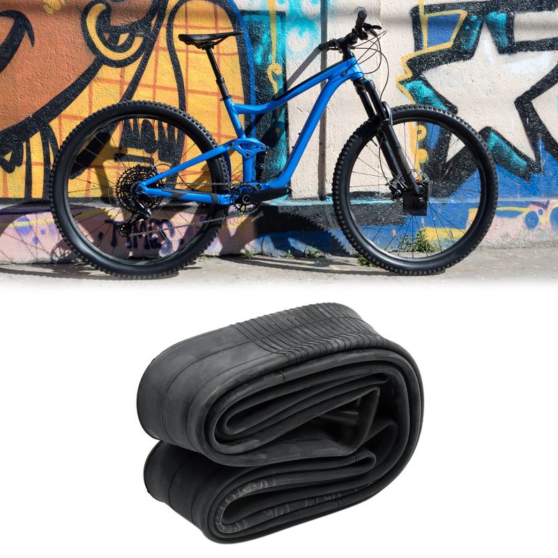 Unique Bargains Cycling Road Mountain Bike Bicycle Inner Tube Tire Tyre 26"x1.95"/2.125" Black, 2 of 7