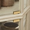 Okak Corner Cabinet, Curio Cabinet with Glass Doors and Shelves, Corner Display Case for Living Room - 3 of 4