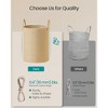Cotton Rope Laundry Basket, 15.8 Gal Natural Fiber Hamper with Handles, for Kids' Toys Clothing Bedroom Living Room - 4 of 4