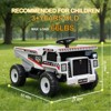 12V Kids Ride On Dump Truck, Electric Car Toy for Toddlers with Electric Dump Bed Shovel Spring Suspension Music LED Lights - 3 of 4