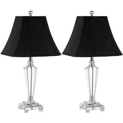Lilly Crystal Table Lamp (Set of 2) - 24.5 Inch Height - LIT4103 - Crystal - Safavieh