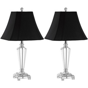 Lilly Crystal Table Lamp (Set of 2) - 24.5 Inch Height - LIT4103 - Crystal - Safavieh - 1 of 4