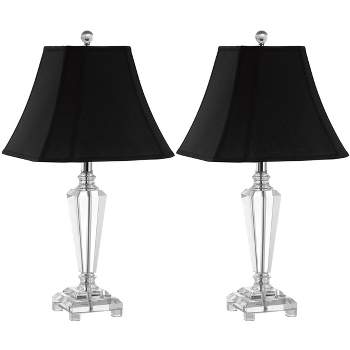 Lilly 24.5 Inch H Crystal Table Lamp (Set of 2) - Clear - Safavieh