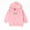 The Juniper Shop Embroidered Hippity Hoppity Stacked Toddler Hoodie - 4T - Pink - 2 of 4