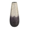 Sagebrook Home 18" Glass Vase - Creative Crackled Design in Purple Ombre - Create Floral Designs for Indoor or Outdoor Use, Table Decor for Home, - 2 of 4