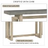 KWPZQEB Console Table, 59" Entryway Sofa Side Display, Modern Entryway Table with Solid Wood Legs for Hallway, Bedroom, Living Room - 4 of 4
