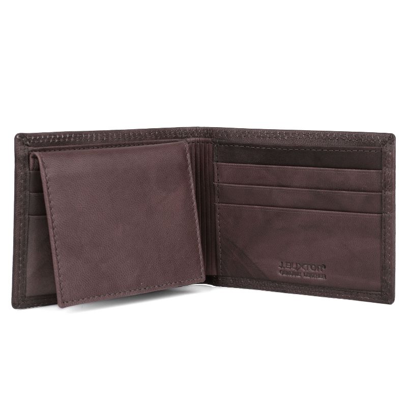 J. Buxton Hunt Credit Card Billfold Leather Wallet with Card Case, 3 of 8