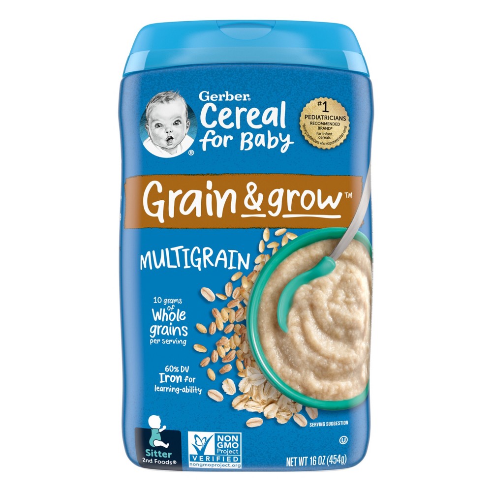 UPC 015000070526 product image for Gerber Multigrain Baby Cereal - 16oz | upcitemdb.com