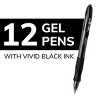 BIC Gelocity Original Black Gel Pens, Medium Point (0.7mm), 12-Count Pack, Retractable Gel Pens with Comfortable Grip - 2 of 4