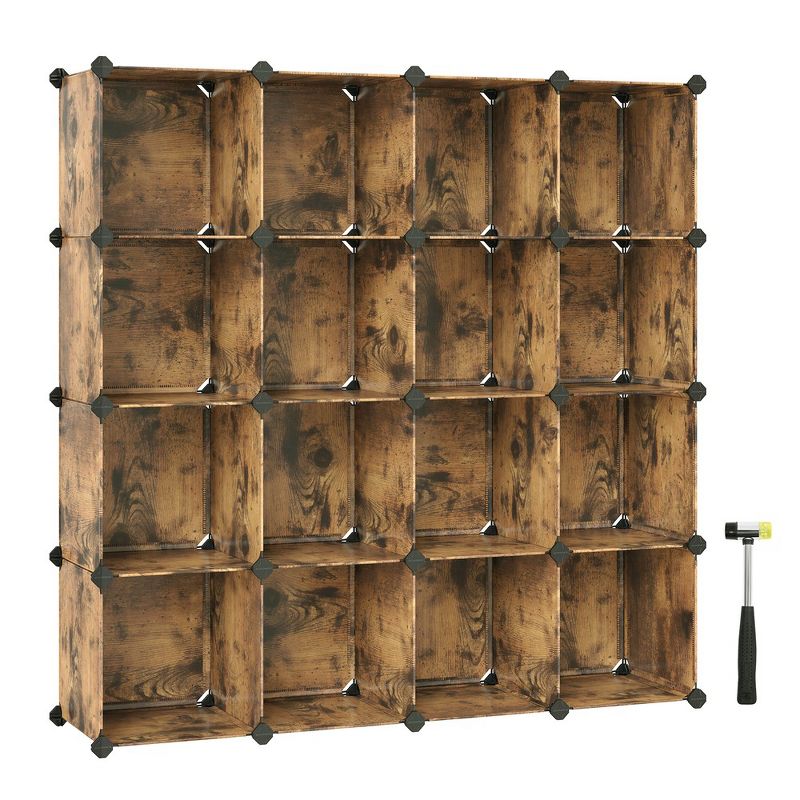 SONGMICS DIY Cube Storage Organizer Shelf Cabinet Bookshelf Bookcase, 1 of 9