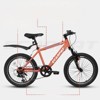 DSVIMOY Kids Bicycle 20 Inch Kids Montain Bike Gear 7 Speed Bike for Boys and Girls, Orange, 55.5*25*32 - 4 of 4