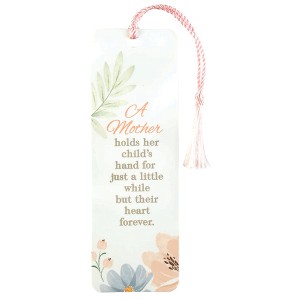 Dicksons A Mother Holds Her Child's Hand Decorative White 6 x 2 Paper and Tassel Tassel Decoration Bookmark Pack of 12 - 1 of 2