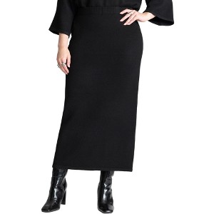 ELOQUII Sweater Maxi Skirt - 1 of 4